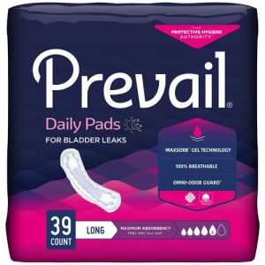 Prevail Overnight Bladder Control Pads - Maximum | 13" Long | PV-915/1 | 4 Bags of 39