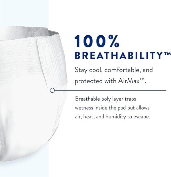 Prevail Air Plus Maximum Absorbency Brief | Large Size 2 45" - 62" | PNBNG-013CA | 4 Bags of 18