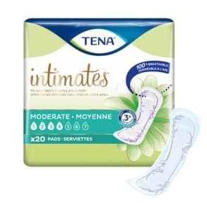 Tena Intimates Moderate Pads | 54284 | 6 Bags of 20