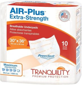 Tranquility AIR-Plus Breathable Underpads | 30" x 36" | 2710 | 4 Bags of 10