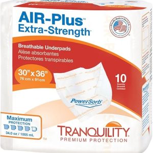 Tranquility AIR-Plus Breathable Underpads | 30" x 36" | 2710 | 4 Bags of 10