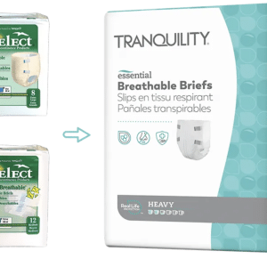 Tranquility Essential Breathable Briefs - Heavy | X-Small/Youth 18" - 26" | 2743 | 10 Bags of 10