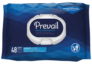 Prevail Disposable Washcloths | 12" x 8" | WW-710 | 12 Packs of 48