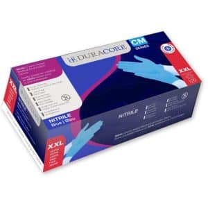 Duracore Nitrile Chemo Examination Gloves | XX-Large | DC CM3606 | Blue | Box of 100