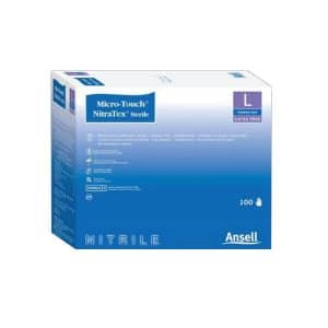 Ansell Micro-Touch Nitrile Blue Gloves | Large | AN GLO-6034153 | Box of 50