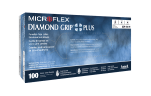 Ansell Diamond Grip Plus Latex Gloves | Small | AN GLO-MIC-DGP-350S | Box of 100