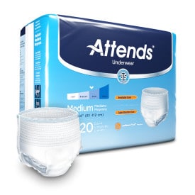 Attends Underwear | Medium 34" - 44" | ATT AP0720 | 4 Bags of 20