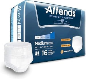 Attends Discreet Overnight Underwear | Medium 34" - 44" | ATT APPNT20 | 4 Bags of 16