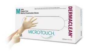 Ansell Micro-Touch Dermaclean Latex White Gloves | X-Small | AN GLO-3180-1 | Box of 100