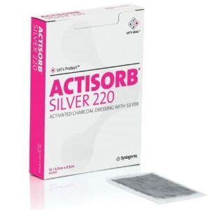 3M Actisorb Silver 220 Dressing | 6.5cm x 9.5cm | JNJ MAS065 | Box of 10