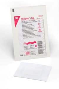 3M Medipore+ Pad Soft Cloth Adhesive Island Non-Adherent Dressing | 4 x 3-1/2" | 3M 3566E | Box of 25