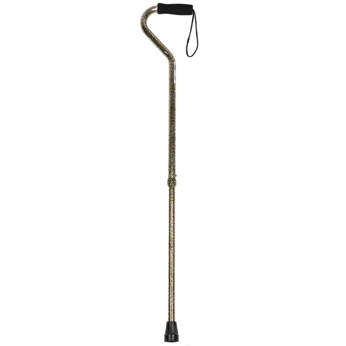 Adjustable Offset Handle Aluminum Cane | Cheetah | Airway 514164 | 1 Item