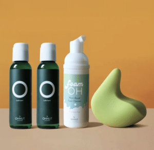 Kiwi Essentials Bundle - The Pelvic People | 4-Speed Vibrating Massager, Foam Cleanser & 2 Lubricant