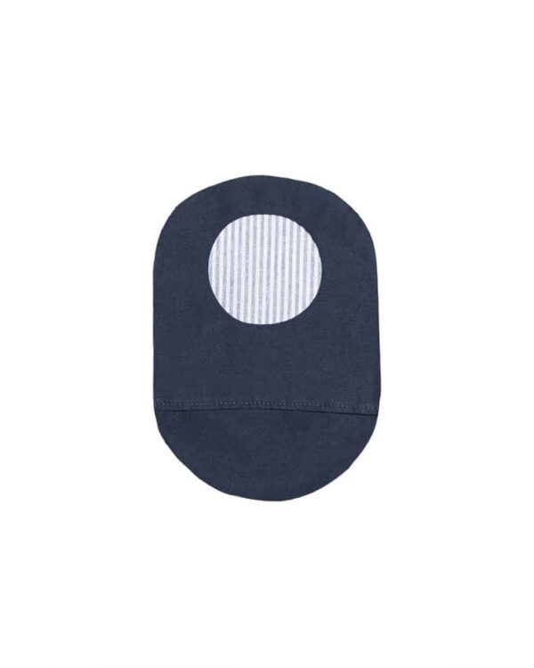 Osto•me Fashion Ostomy Bag Cover | The Hint of Print Cotton Cover | Linea | Size MD/XS | 1 Cover