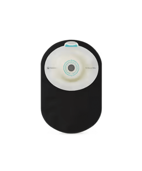 Coloplast 19573 | SenSura Mio Convex Light One-Piece Closed Pouch | Cut-to-Fit 10mm - 23mm | Black | Box of 10