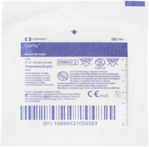 Covidien Curity Gauze Sponge | 3" x 3" | KND 1903 | Box of 25 (Pack of 2)