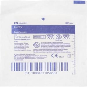 Covidien Curity Gauze Sponge | 3" x 3" | KND 1903 | Box of 25 (Pack of 2)