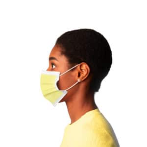 Canada Masq Adult Masks Level 3 | Yellow | MASQ CMQA3Y | Box of 50