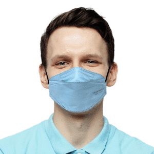Canada Masq Adult N95 Flat Fold Respirator Large Masks | Blue | MASQ CMQL1B | Pack of 10