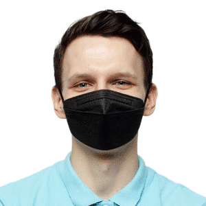 Canada Masq Adult N95 Flat Fold Respirator Large Masks | Black | MASQ CMQL1K | Pack of 10