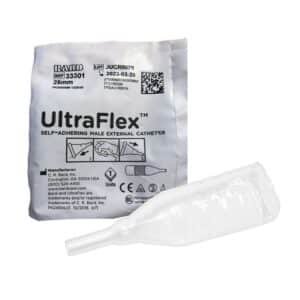 Bard UltraFlex 100% Silicone Self-Adhering Male External Catheter | Small 25mm | Bard 33301 | Box of 30