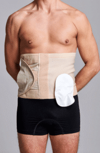 CUI Wear Unisex Adjustable Hole Anti Roll Ostomy Hernia Support Belt | XX-Large 10" Deep | Beige Left Sided | F933XXL | 1 Item CUI Wear Unisex Adjustable Hole Anti Roll Ostomy Hernia Support Belt | XX-Large 10" Deep | Beige Left Sided | F933XXL | 1 Item