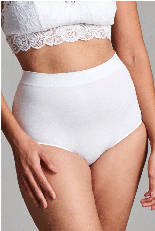 CUI Wear Women's Ostomy Seamless Support Brief Underwear | White | XX-Large/XXX-Large | FG35 | 1 Item