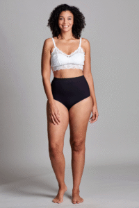 CUI Wear Women's Ostomy Seamless Support Brief Underwear | Black | Small/Medium | FG41 | 1 Item