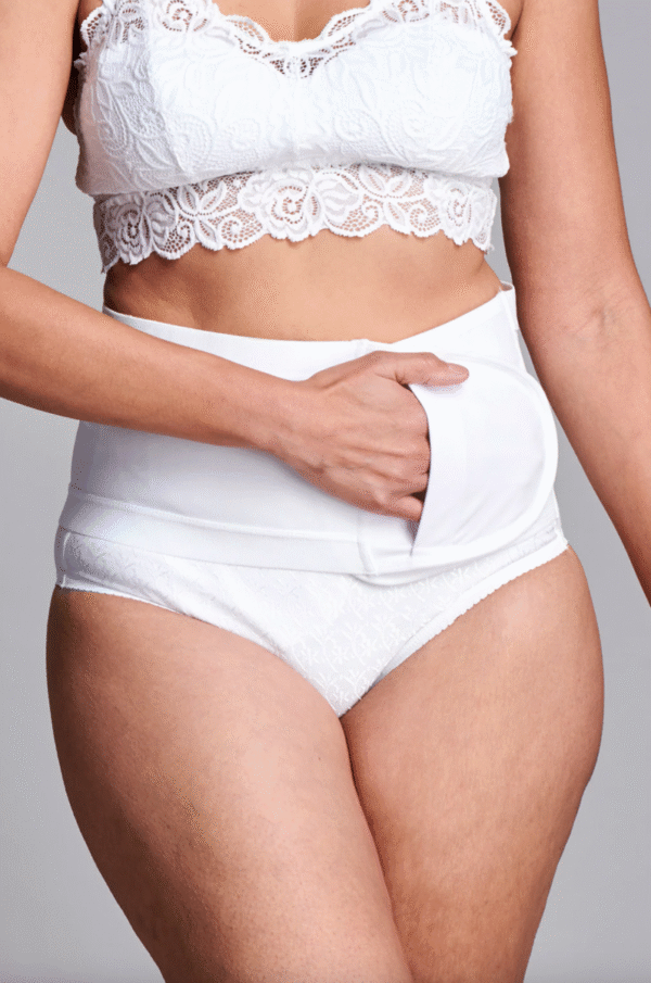 CUI Wear Unisex Anti Roll Wraparound Ostomy Hernia Support Belt | Small | Black | CUI F551S | 1 Item