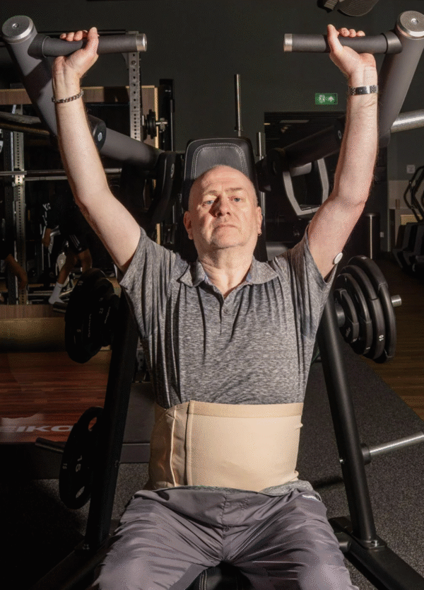 CUI Wear Unisex Anti Roll Wraparound Ostomy Hernia Support Belt | Small | Beige | CUI F551S | 1 Item