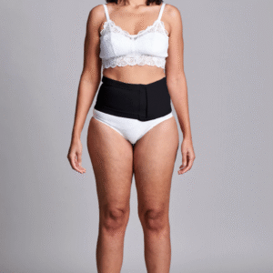 CUI Wear Unisex Anti Roll Wraparound Ostomy Hernia Support Belt | Small | Black | CUI F551S | 1 Item