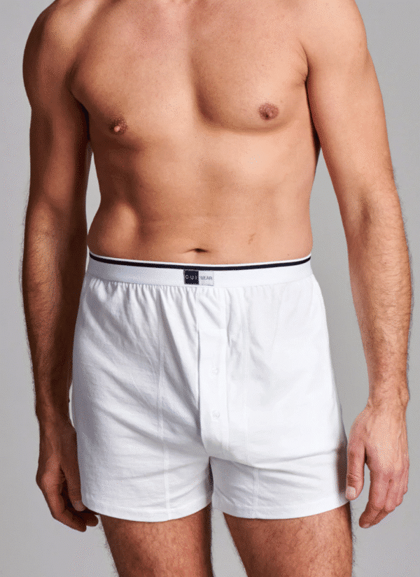 CUI Wear High Waist Boxer Shorts w/ Internal Pocket | X-Large | White | CUI CW14 | 1 Item