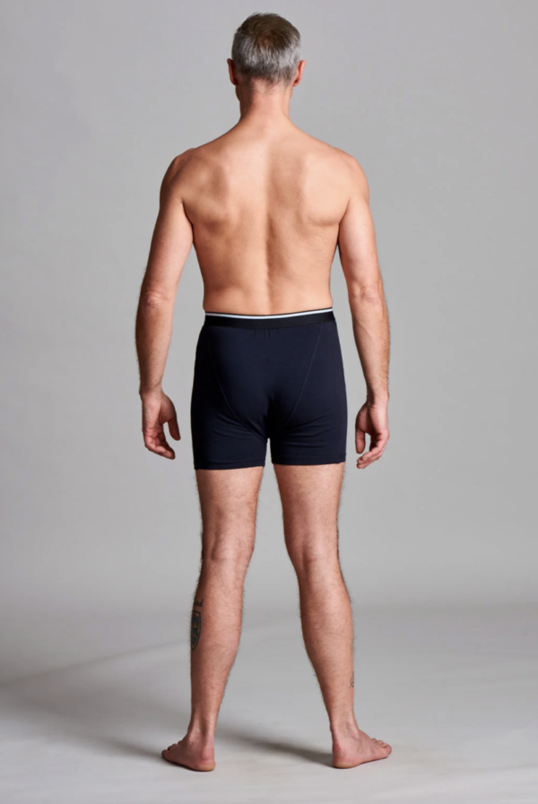 CUI Wear Men's Ostomy High Waist Fitted Trunk w/ Internal Pocket | Small | Navy | LT11 | 1 Item