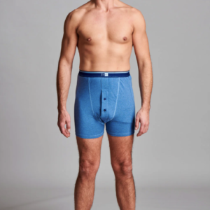 CUI Wear Men's Ostomy High Waist Fitted Trunk w/ Internal Pocket | Small | Denim | LT26 | 1 Item