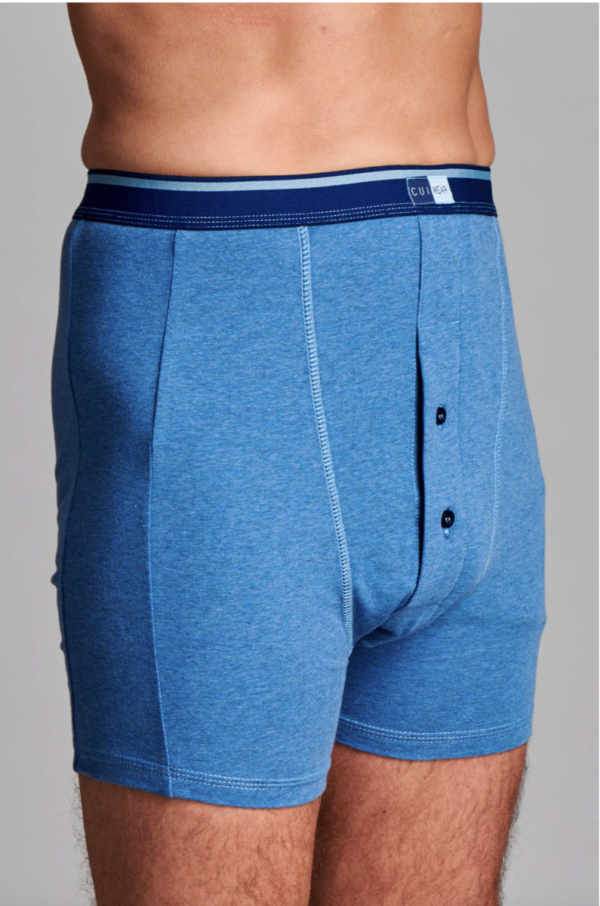 CUI Wear Men's Ostomy High Waist Fitted Trunk w/ Internal Pocket | Small | Denim | LT26 | 1 Item