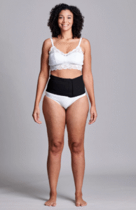 CUI Wear Unisex Anti Roll Wraparound Ostomy Hernia Support Belt | X-Small 6" Deep | Black | CUI F650XS | 1 Item