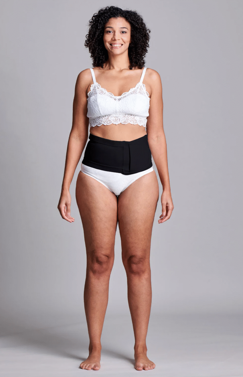 CUI Wear Unisex Anti Roll Wraparound Ostomy Hernia Support Belt | X-Small 6" Deep | Black | CUI F650XS | 1 Item