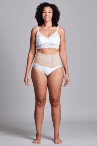 CUI Wear Unisex Anti Roll Wraparound Ostomy Hernia Support Belt | X-Small 6" Deep | Beige | CUI F651S | 1 Item