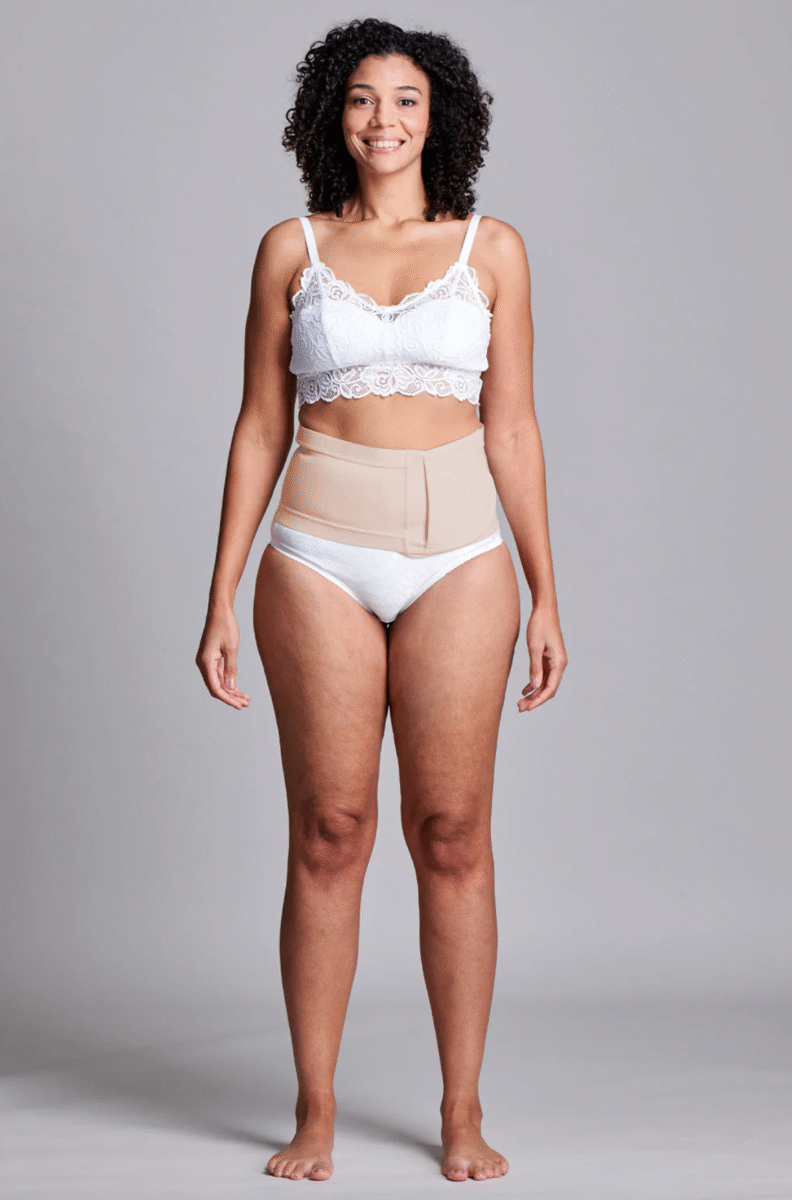 CUI Wear Unisex Anti Roll Wraparound Ostomy Hernia Support Belt | X-Small 6" Deep | Beige | CUI F651S | 1 Item