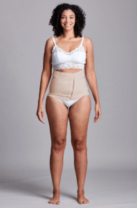 CUI Wear Unisex Anti Roll Wraparound Ostomy Hernia Support Belt | Small | Beige | CUI F563S | 1 Item