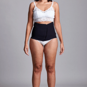 CUI Wear Unisex Anti Roll Wraparound Ostomy Hernia Support Belt | Small 10" Deep | Black | CUI F563S | 1 Item