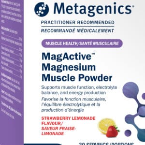 Metagenics MagActive Magnesium Muscle | Strawberry Lemon | MAGMS30CAN | 30 Packets