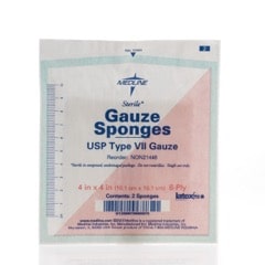 Medline Avant Gauze Sponge | 4" x 4" | MDL NON21448 | Box of 100